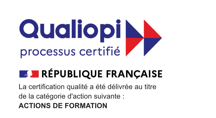 Certification Qualiopi : la certification qualité a été délivrée au titre de la catégorie d'action suivante : actions de formation